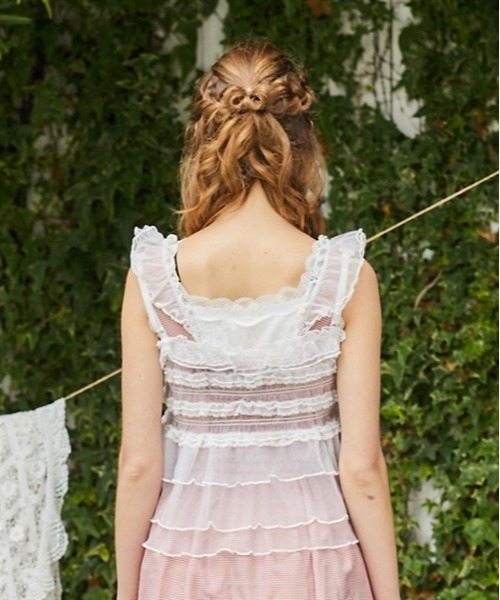 axes femme（アクシーズファム）の「フリルチュールビスチェ（ベスト