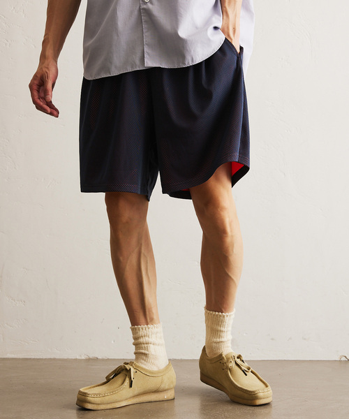 417 EDIFICE（フォーワンセブンエディフィス）の「メッシュ　ショートパンツ（その他パンツ・メンズ・ブラック/ブラウン/カーキ/ネイビー・SMALL/MEDIUM/LARGE）」の4枚目の写真