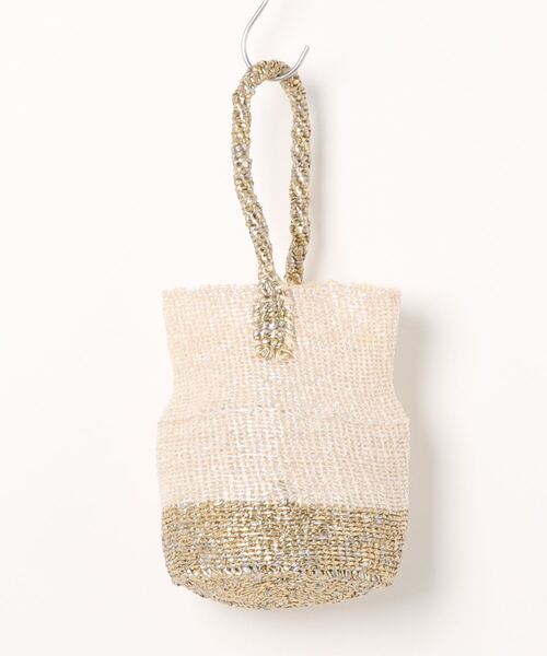 COLLAGE GALLARDAGALANTE(コラージュガリャルダガランテ)の「Africansquare/配色ハンドバッグ(ハンドバッグ・レディース・ゴールド・FREE)」の5枚目の写真