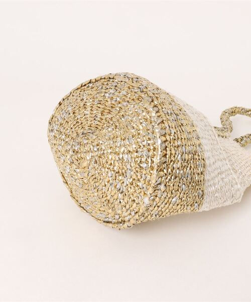 COLLAGE GALLARDAGALANTE(コラージュガリャルダガランテ)の「Africansquare/配色ハンドバッグ(ハンドバッグ・レディース・ゴールド・FREE)」の4枚目の写真