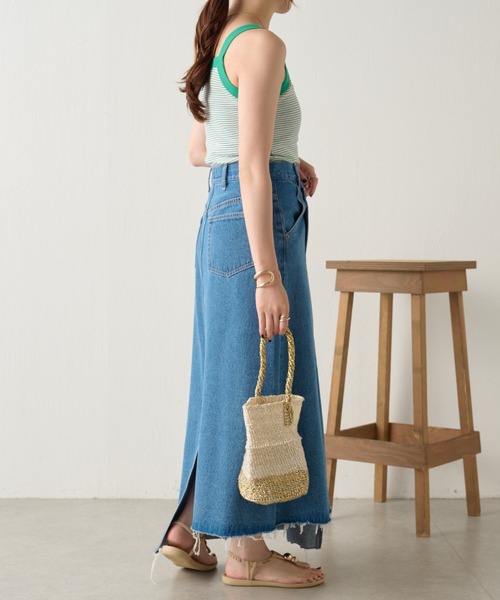 COLLAGE GALLARDAGALANTE(コラージュガリャルダガランテ)の「Africansquare/配色ハンドバッグ(ハンドバッグ・レディース・ゴールド・FREE)」の9枚目の写真