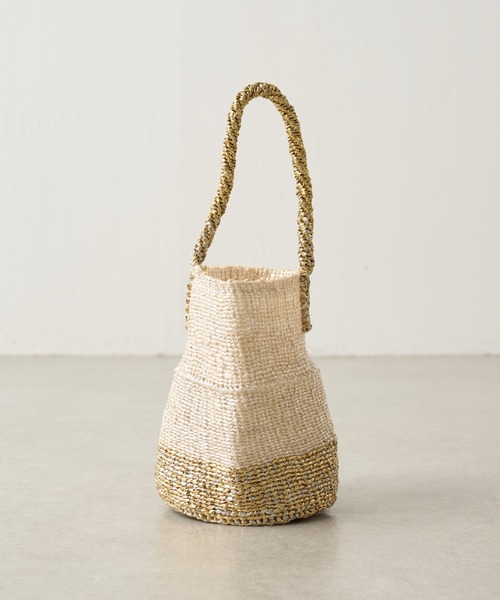 COLLAGE GALLARDAGALANTE(コラージュガリャルダガランテ)の「Africansquare/配色ハンドバッグ(ハンドバッグ・レディース・ゴールド・FREE)」の11枚目の写真