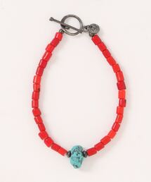 ARCHIVER | 【W】【it】【LAST HEAVEN】ホワイトハート×ブルーターコイズ　ナゲットブレスレット(ブレスレット)