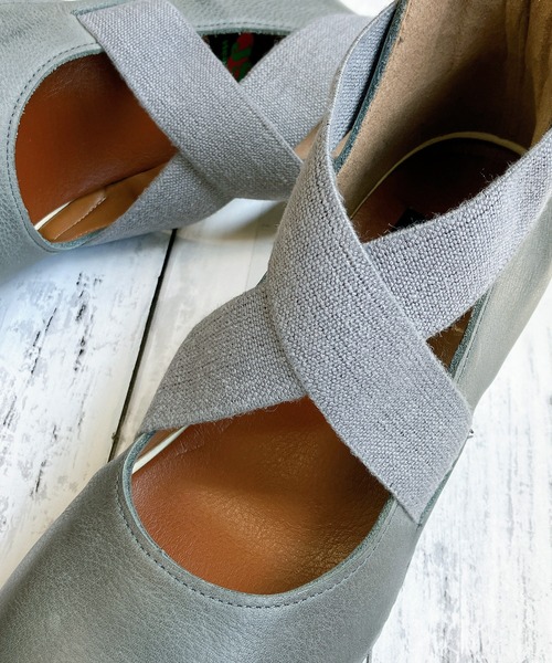 Noubel Voug Relax（ヌーベルヴォーグリラックス）の「クロスベルトデザイン コンフォート ウエッジソール パンプス（パンプス・レディース・ブルー/ブラウン/レッド/ブラック・22.5cm/23cm/23.5cm/24cm/24.5cm）」の8枚目の写真