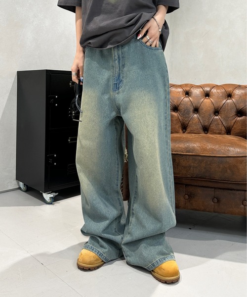 sedacle（セダクル）の「クロスフリンジデニム（デニムパンツ・メンズ・ブラック/インディゴブルー・SMALL/MEDIUM/LARGE）」の10枚目の写真