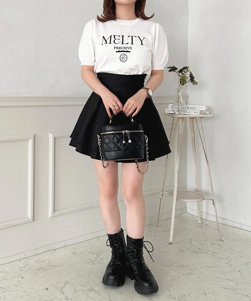 apres jour(アプレジュール)の「ロゴリボンビジュートップス【ZOZOTOWN限定アイテム】(その他トップス・レディース・ブルー/ブラック/ピンク/オフホワイト・X-LARGE/フリー)」の10枚目の写真