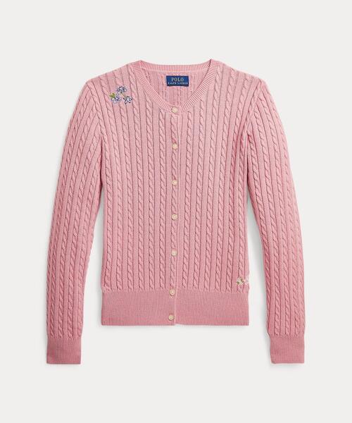 【セール】フローラル ミニケーブル コットン カーディガン（カーディガン/ボレロ）｜POLO RALPH LAUREN CHILDRENSWEAR（ポロ ラルフ ローレン チルドレンズウェア）