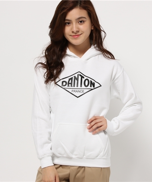 DANTON(ダントン)の「【DANTON×CIAOPANIC TYPY】ダントン別注ロゴパーカ(パーカー・レディース・ホワイト/ネイビー/グレー・FREE)」の2枚目の写真