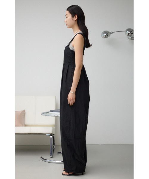 AZUL by moussy（アズールバイマウジー）の「ドロストリングバルーンオールインワン（サロペット/オーバーオール・レディース・ライトグレー/ブラック/ライトベージュ・SMALL/MEDIUM）」の17枚目の写真