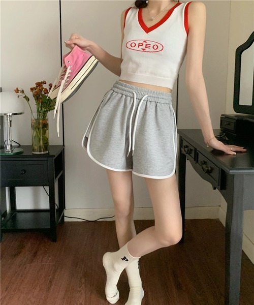 Teem Store(チームストア)の「パイピングショートパンツ(その他パンツ・レディース・ブラック/ホワイト/グレー・M/S/L)」の17枚目の写真