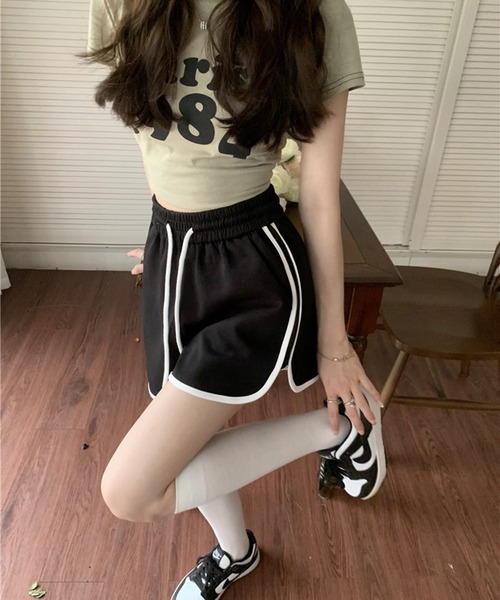 Teem Store(チームストア)の「パイピングショートパンツ(その他パンツ・レディース・ブラック/ホワイト/グレー・M/S/L)」の11枚目の写真