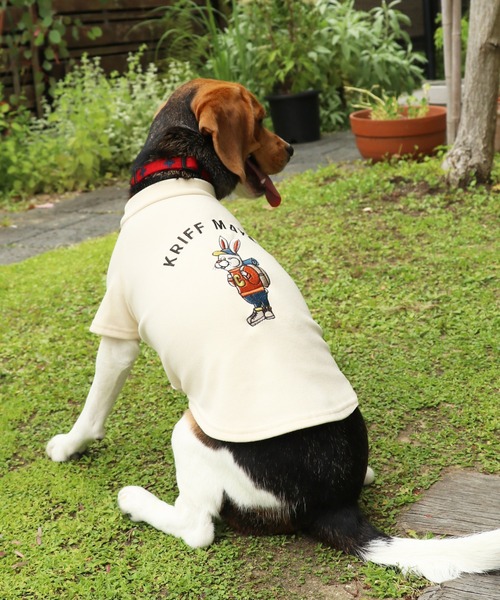 KRIFF MAYER（クリフメイヤー）の「もちのびT(ラビット)（ペットウェア・レディース・ナチュラル/カーキ/ブラック/カラフル/ブラウン/グレー・MEDIUM/SMALL/X-LARGE/LARGE）」の4枚目の写真