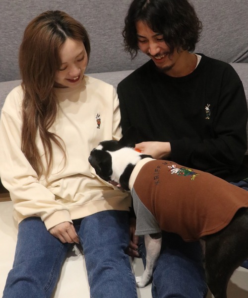 KRIFF MAYER（クリフメイヤー）の「もちのびT(ラビット)（ペットウェア・レディース・ナチュラル/カーキ/ブラック/カラフル/ブラウン/グレー・MEDIUM/SMALL/X-LARGE/LARGE）」の8枚目の写真