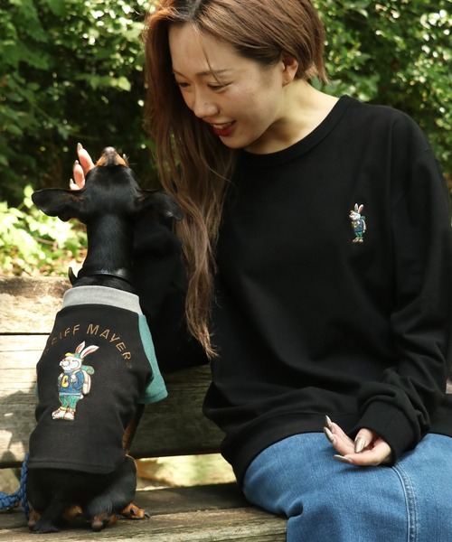 KRIFF MAYER（クリフメイヤー）の「もちのびT(ラビット)（ペットウェア・レディース・ナチュラル/カーキ/ブラック/カラフル/ブラウン/グレー・MEDIUM/SMALL/X-LARGE/LARGE）」の9枚目の写真