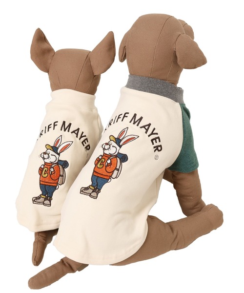 KRIFF MAYER（クリフメイヤー）の「もちのびT(ラビット)（ペットウェア・レディース・ナチュラル/カーキ/ブラック/カラフル/ブラウン/グレー・MEDIUM/SMALL/X-LARGE/LARGE）」の12枚目の写真