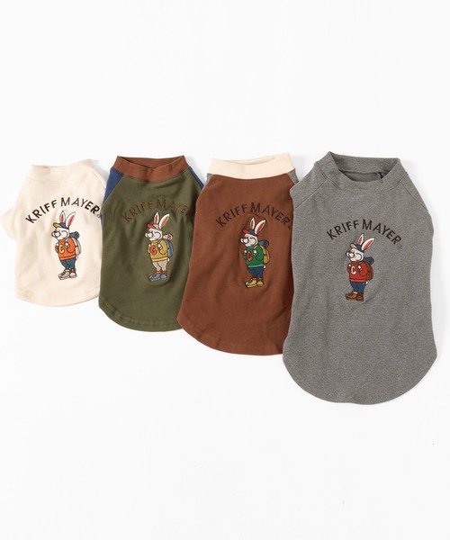 KRIFF MAYER（クリフメイヤー）の「もちのびT(ラビット)（ペットウェア・レディース・ナチュラル/カーキ/ブラック/カラフル/ブラウン/グレー・MEDIUM/SMALL/X-LARGE/LARGE）」の14枚目の写真