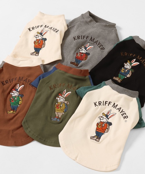 KRIFF MAYER（クリフメイヤー）の「もちのびT(ラビット)（ペットウェア・レディース・ナチュラル/カーキ/ブラック/カラフル/ブラウン/グレー・MEDIUM/SMALL/X-LARGE/LARGE）」の15枚目の写真