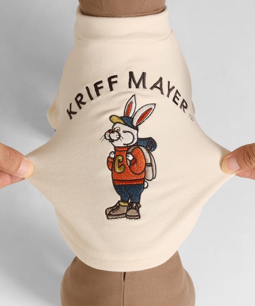 KRIFF MAYER（クリフメイヤー）の「もちのびT(ラビット)（ペットウェア・レディース・ナチュラル/カーキ/ブラック/カラフル/ブラウン/グレー・MEDIUM/SMALL/X-LARGE/LARGE）」の10枚目の写真