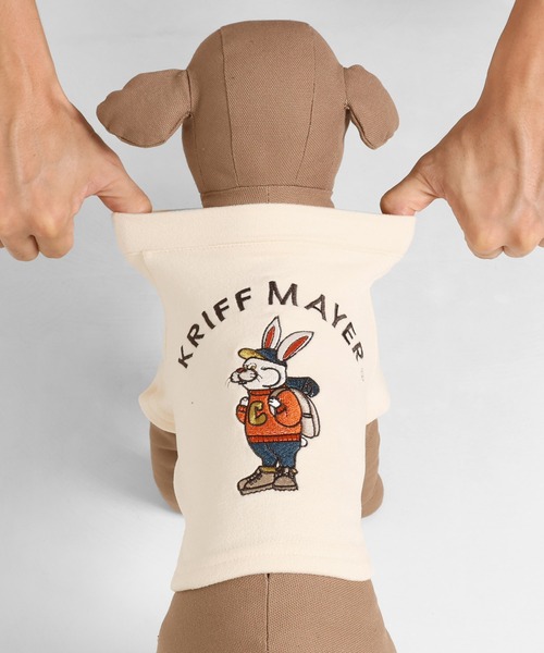 KRIFF MAYER（クリフメイヤー）の「もちのびT(ラビット)（ペットウェア・レディース・ナチュラル/カーキ/ブラック/カラフル/ブラウン/グレー・MEDIUM/SMALL/X-LARGE/LARGE）」の11枚目の写真