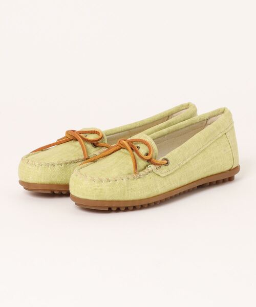 Minnetonka(ミネトンカ)の「/MINNETONKA/CANVAS MOC モカシン キャンバス モック(モカシン/デッキシューズ・レディース・ピンク系その他/イエロー系その他・US5)」の2枚目の写真