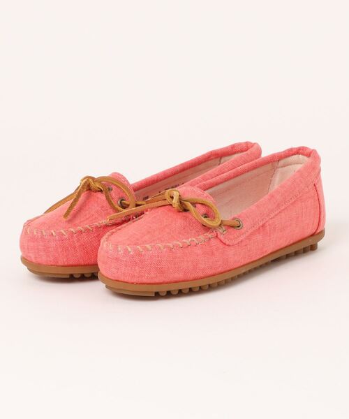 Minnetonka(ミネトンカ)の「/MINNETONKA/CANVAS MOC モカシン キャンバス モック(モカシン/デッキシューズ・レディース・ピンク系その他/イエロー系その他・US5)」の1枚目の写真