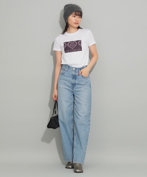 Ray BEAMS（レイビームス）の「Available Today / LOVE ライト Tシャツ（Tシャツ/カットソー・レディース・ホワイト・ONE SIZE）」の2枚目の写真