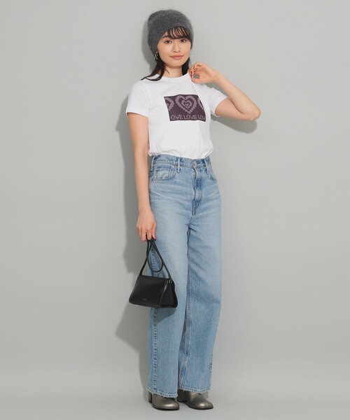 Ray BEAMS（レイビームス）の「Available Today / LOVE ライト Tシャツ（Tシャツ/カットソー・レディース・ホワイト・ONE SIZE）」の3枚目の写真