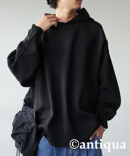 スポンジニットフーディー（ニット/セーター）｜antiqua（アンティカ