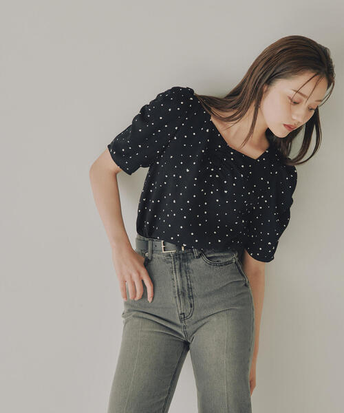 PROPORTION BODY DRESSING(プロポーションボディドレッシング)の「ハートドットブラウス / 1214210800(シャツ/ブラウス・レディース・ボルドー/ブラック・SMALL/MEDIUM)」の16枚目の写真