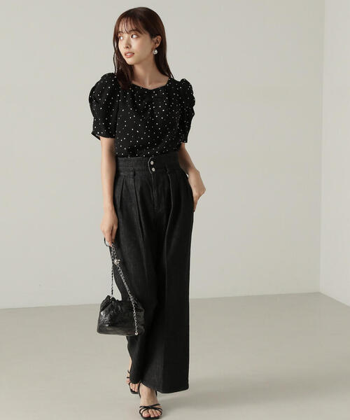 PROPORTION BODY DRESSING(プロポーションボディドレッシング)の「ハートドットブラウス / 1214210800(シャツ/ブラウス・レディース・ボルドー/ブラック・SMALL/MEDIUM)」の21枚目の写真