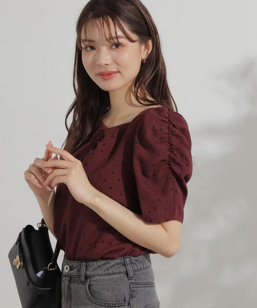 PROPORTION BODY DRESSING(プロポーションボディドレッシング)の「ハートドットブラウス / 1214210800(シャツ/ブラウス・レディース・ボルドー/ブラック・SMALL/MEDIUM)」の6枚目の写真
