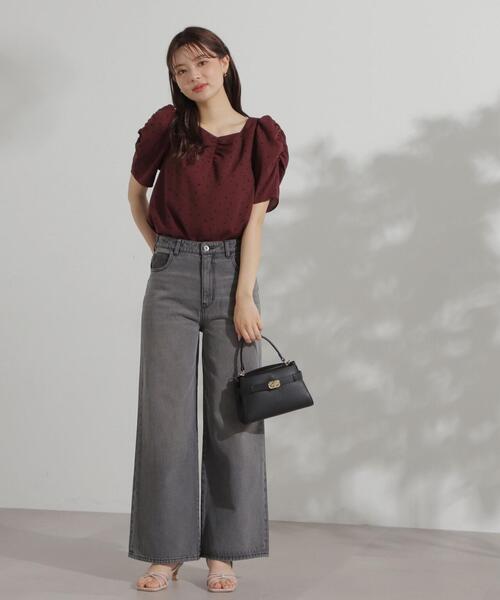 PROPORTION BODY DRESSING(プロポーションボディドレッシング)の「ハートドットブラウス / 1214210800(シャツ/ブラウス・レディース・ボルドー/ブラック・SMALL/MEDIUM)」の7枚目の写真