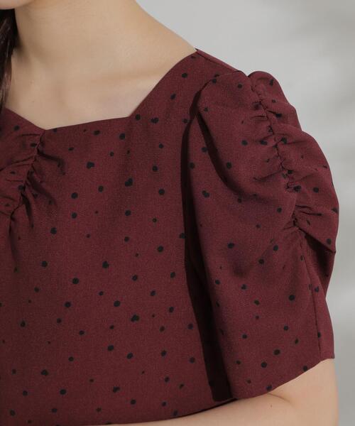 PROPORTION BODY DRESSING(プロポーションボディドレッシング)の「ハートドットブラウス / 1214210800(シャツ/ブラウス・レディース・ボルドー/ブラック・SMALL/MEDIUM)」の11枚目の写真