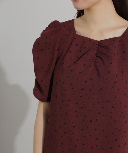 PROPORTION BODY DRESSING(プロポーションボディドレッシング)の「ハートドットブラウス / 1214210800(シャツ/ブラウス・レディース・ボルドー/ブラック・SMALL/MEDIUM)」の12枚目の写真
