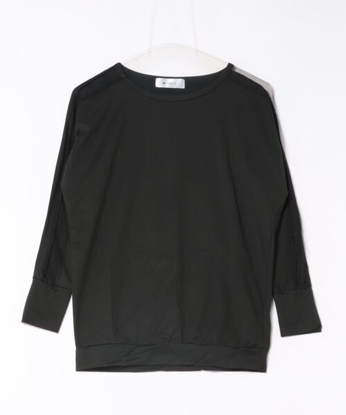 H.TOKYO(エイチトウキョウ)の「シアー切り替えカットソー(Tシャツ/カットソー・レディース・ホワイト/ブラック・LARGE/MEDIUM/X-LARGE)」の5枚目の写真