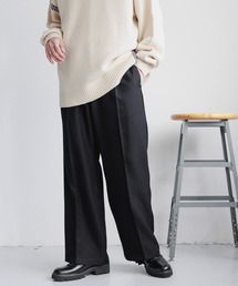 RAGEBLUE | STRAIGHT-PRESS twill easy wide slacks/センタープレス/PEツイルワイドイージーストレートスラックス(スラックス)