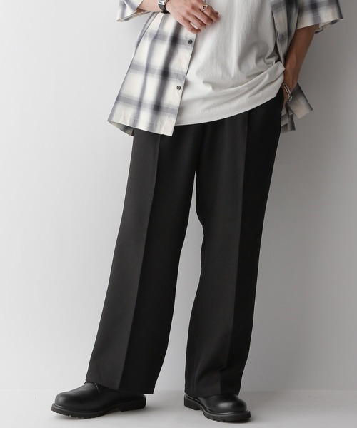 RAGEBLUE（レイジブルー）の「STRAIGHT-PRESS twill easy wide slacks/センタープレス/PEツイルワイドイージーストレートスラックス（スラックス・メンズ・ライトグレー/ブラウン/グレー/ブラック・SMALL/MEDIUM/LARGE）」の11枚目の写真
