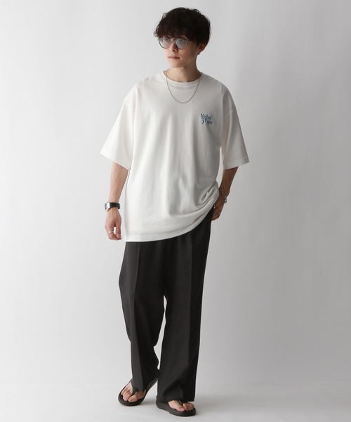 RAGEBLUE（レイジブルー）の「STRAIGHT-PRESS twill easy wide slacks/センタープレス/PEツイルワイドイージーストレートスラックス（スラックス・メンズ・ライトグレー/ブラウン/グレー/ブラック・SMALL/MEDIUM/LARGE）」の18枚目の写真