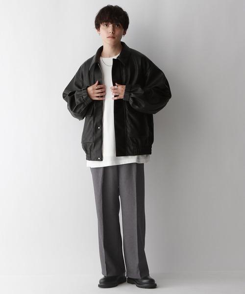 RAGEBLUE（レイジブルー）の「STRAIGHT-PRESS twill easy wide slacks/センタープレス/PEツイルワイドイージーストレートスラックス（スラックス・メンズ・ライトグレー/ブラウン/グレー/ブラック・SMALL/MEDIUM/LARGE）」の15枚目の写真