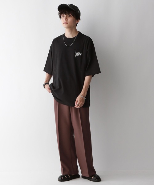 RAGEBLUE（レイジブルー）の「STRAIGHT-PRESS twill easy wide slacks/センタープレス/PEツイルワイドイージーストレートスラックス（スラックス・メンズ・ライトグレー/ブラウン/グレー/ブラック・SMALL/MEDIUM/LARGE）」の13枚目の写真