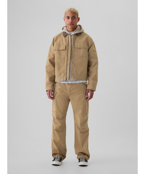 GAP(ギャップ)の「ユーティリティ ジップアップ ジャケット(その他アウター・メンズ・ベージュ・L/M/XS/S/XL)」の4枚目の写真