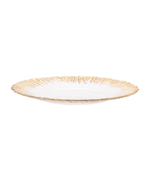 シャイン ガラスプレート L ゴールド(食器)|Francfranc(フラン シャイン ガラスプレート L ゴールド(食器)|Francfranc(フラン