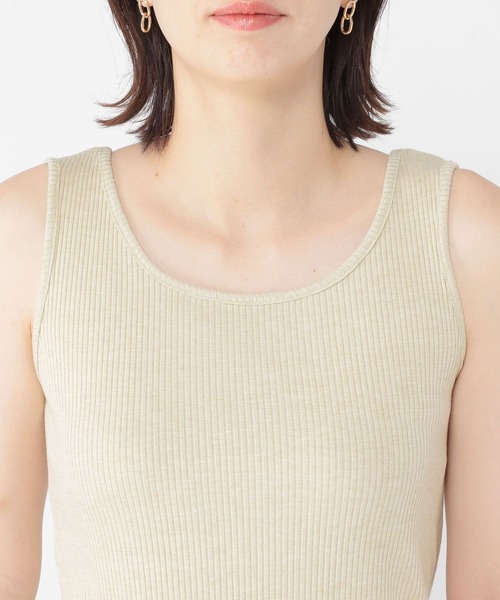 studio CLIP（スタディオクリップ）の「ミニラメ気が利くタンクトップ（タンクトップ・レディース・モカ/チャコール/カーキ/オフホワイト・ﾌﾘｰ(L)/MEDIUM/LARGE）」の13枚目の写真