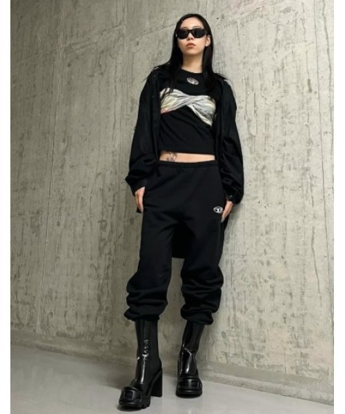 定価9万　ディーゼル　Dロゴ　Eclipse ブーツ　ストレッチ　黒 レディース チェルシーブーツ レザー（ブーツ）｜DIESEL