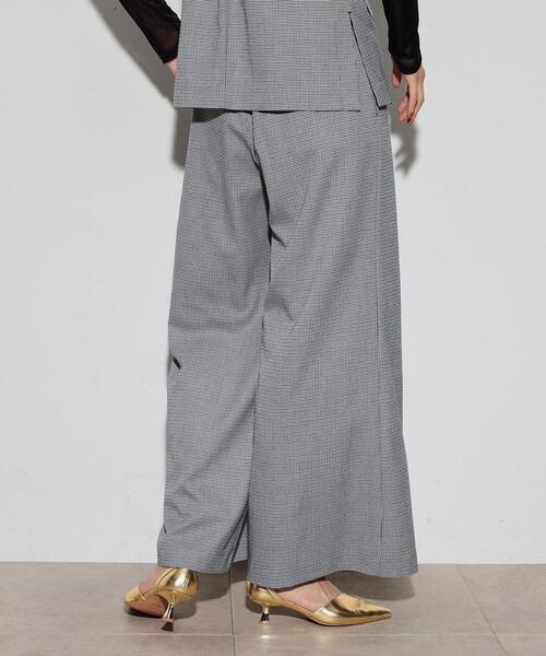 GALLEST（ギャレスト）の「◆ブロックチェックワイドパンツ（その他パンツ・レディース・ブラック系3/ベージュ系3・38/36）」の7枚目の写真