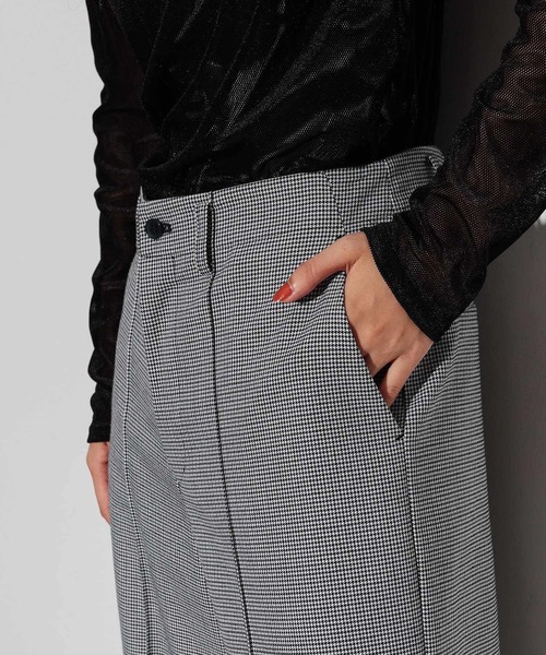 GALLEST（ギャレスト）の「◆ブロックチェックワイドパンツ（その他パンツ・レディース・ブラック系3/ベージュ系3・38/36）」の9枚目の写真