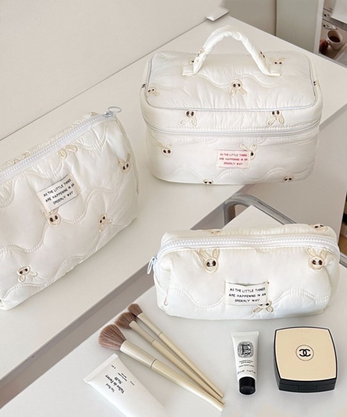 20-60代からのファッション通販  Pochi Pouch/【3サイズ展開】花柄 キルティング マルチ ポーチ その他
