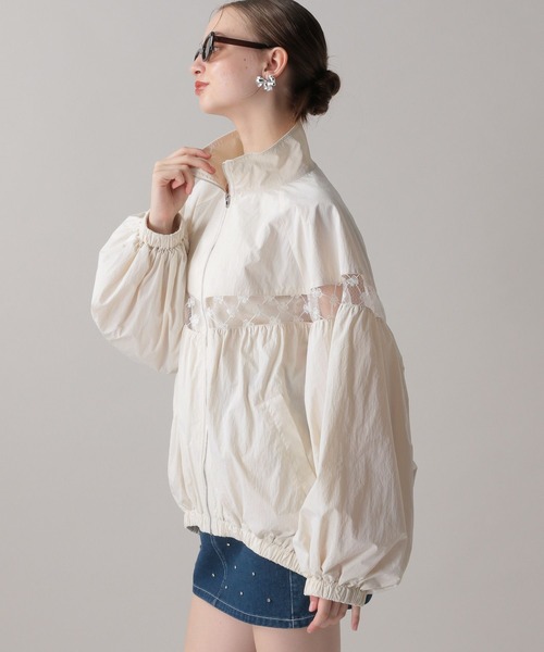 FOREVER 21(フォーエバー トゥエンティーワン)の「【2025SS】レースライントラックBIGブルゾン(ブルゾン・レディース・ネイビー/グレー/アイボリー/ライトグレー/オフホワイト/ライトブルー・FREE)」の22枚目の写真