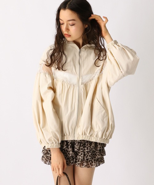 FOREVER 21(フォーエバー トゥエンティーワン)の「【2025SS】レースライントラックBIGブルゾン(ブルゾン・レディース・ネイビー/グレー/アイボリー/ライトグレー/オフホワイト/ライトブルー・FREE)」の12枚目の写真