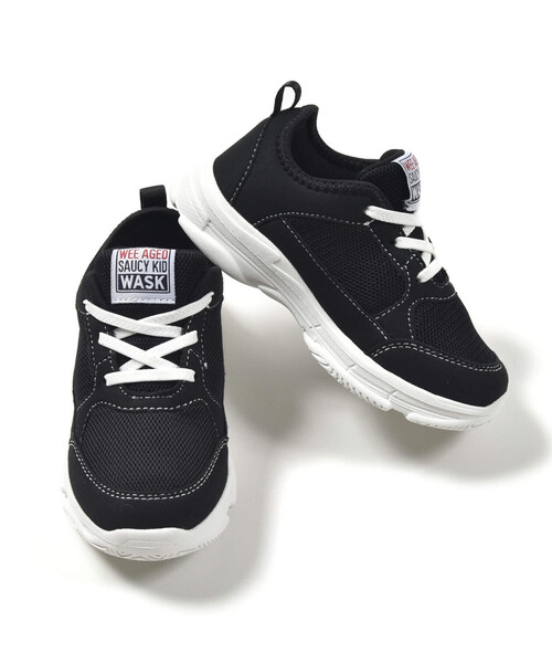メッシュゴム紐スニーカー(17~21cm)（スニーカー）｜WASK（ワスク）